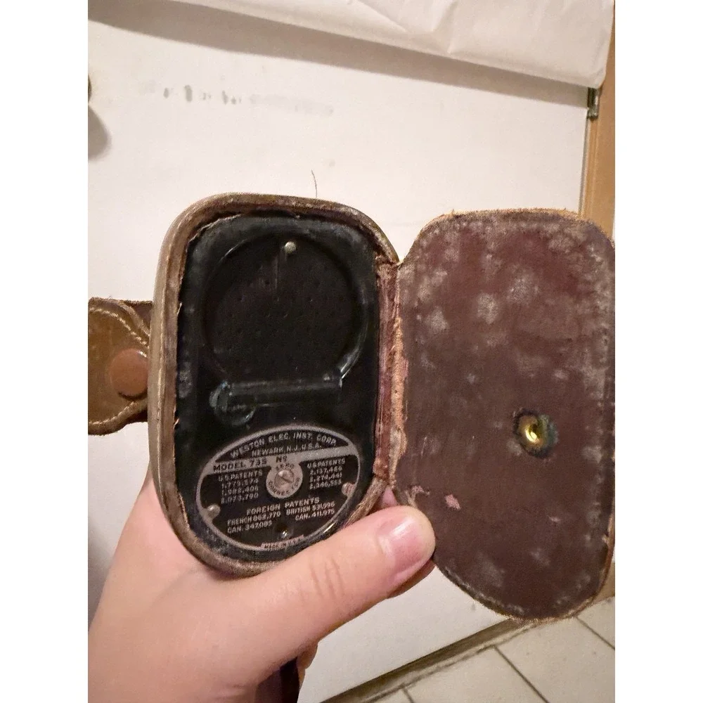 Weston Master II 2 Universal Exposure Light Meter 735 w/ leather case camera *